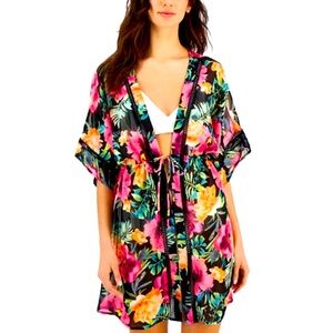 Tropical Floral Women's Swim Cover-Up